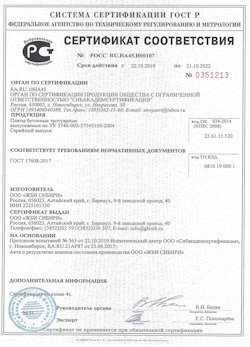 09.07.2021 Белая Калитва - Приложение к сертификату соответствия бетонные и тротуарные плиты. ГОСТ 17608-2017